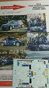 yzzr[@͌^ԁ@ԁ@[VOJ[ fJ[tBAbgvg[c[hRX[decals 124 ref 1014 fiat punto s1600 baldacci rallye tour de corse 2005 rally