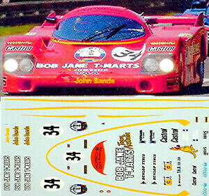 【送料無料】ホビー 模型車 車 レーシングカー ポルシェボブジェーン#ルマンデカールデカールporsche 956 bob jane 34 le mans 1984 13 2 autocollant decalcomanie