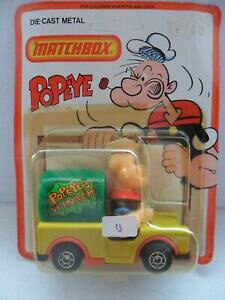 �y���������z�z�r�[�@�͌^�ԁ@�ԁ@���[�V���O�J�[ �}�b�`�|�p�C�|�p�C���S��matchbox popeye cs13 popeye epinards wagon