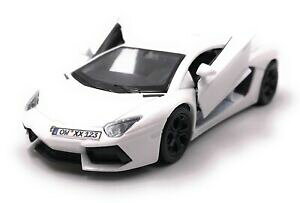 yzzr[@͌^ԁ@ԁ@[VOJ[ X|[czCg{M[jflamborghini maquette de voiture avec wunschkennzeichen aventador sport 1 blanc
