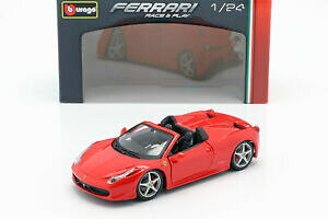 yzzr[@͌^ԁ@ԁ@[VOJ[ tF[Nferrari 458 araignee rouge 124 bburago