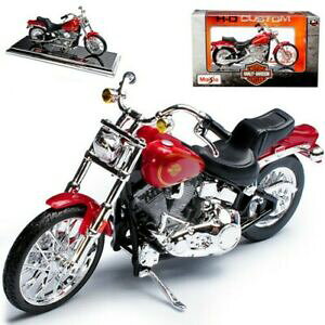 yzzr[@͌^ԁ@ԁ@[VOJ[ n[[_rbh\I[goCfharley davidson 1984 fxst softail rouge 118 maisto modele moto avec ou ohn
