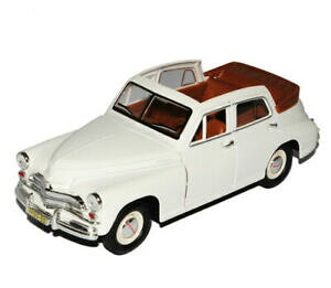 yzzr[@͌^ԁ@ԁ@[VOJ[ KXzCgJuIfgaz m20 pobeda cabriolet blanc 124 yatming modele auto avec ou sans