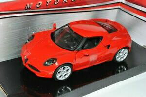 【送料無料】ホビー 模型車 車 レーシングカー アルファロメオカットオートモデルalfa romeo 4c coupe rouge ab 2014 124 motormax modele auto avec ou sans indivi