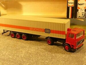 �y���������z�z�r�[�@�͌^�ԁ@�ԁ@���[�V���O�J�[ 187 herpa volvo f12 db deutsche bahn conteneur semiremorque 800 220
