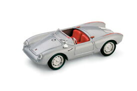 【送料無料】ホビー　模型車　車　レーシングカー ポルシェシルバーbrumm 143 porsche 550rs stradale biposto 1954 silver r23302