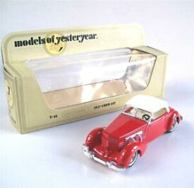 【送料無料】ホビー　模型車　車　レーシングカー コードマッチモデルmatchbox models of yesteryear y18 1937 cord 812, mib