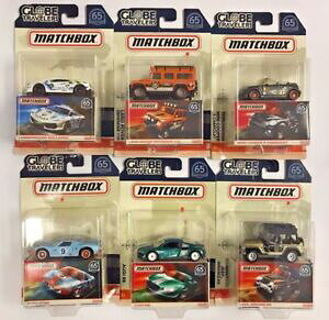 yzzr[@͌^ԁ@ԁ@[VOJ[ }b`oX2018 matchbox globe travelers set of 6 cars *in hand*