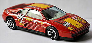 �y���������z�z�r�[�@�͌^�ԁ@�ԁ@���[�V���O�J�[ �t�F���[�������b�h���b�hferrari 348 tb evoluzione 177 rouge rouge 143 bburago