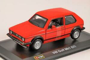yzzr[@͌^ԁ@ԁ@[VOJ[ StXP[bhfvolkswagen golf mk1 gti rouge echelle 132 modele par burago