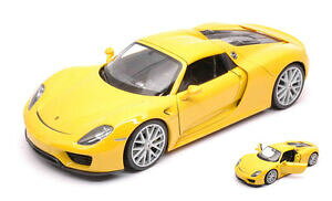 yzzr[@͌^ԁ@ԁ@[VOJ[ |VFXpC_[CG[fporsche 918 spyder 2013 yellow 124 model 24055hye welly