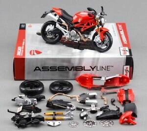 yzzr[@͌^ԁ@ԁ@[VOJ[ hDJeBX^[I[goCoCNfmaisto 112 ducati monster 696 assemble diy motorcycle bike model toy in box
