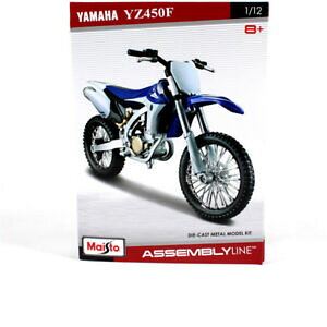 yzzr[@͌^ԁ@ԁ@[VOJ[ 112 maisto yamaha yz450f assembly line diy motorcycle diecast metal model kit