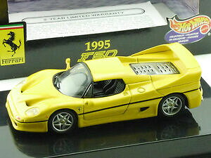 yzzr[@͌^ԁ@ԁ@[VOJ[ }ezbgzC[tF[~j`AJ[{bNXmattel hot wheels 22179 ferrari f50 1995 jaune voiture miniature 143 neuf dans sa boite 16011724