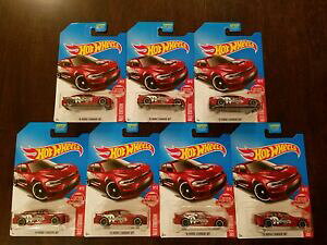 【送料無料】ホビー 模型車 車 レーシングカー ホットホイールダッジチャージャーターゲットパックhot wheels 2017 15 dodge charger srt hw red edition target 912 lot of 7