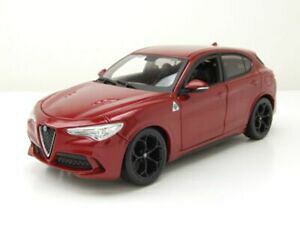 yzzr[@͌^ԁ@ԁ@[VOJ[ At@I^bNfalfa romeo stelvio 2017 rouge metallique maquette de voiture 124 burago