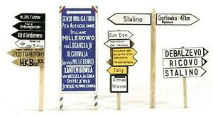 yzzr[@͌^ԁ@ԁ@[VOJ[ frNgAC^AhCcVAXJmodel victoria italian amp; german road signs wwii russia 1 scala 135 cod4061