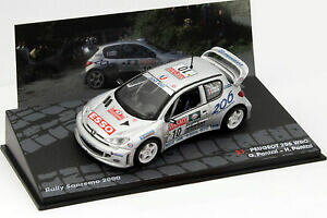 yzzr[@͌^ԁ@ԁ@[VOJ[ lbg[NvW[T[mag kd048, altaya ixo, peugeot 206 wrc, rally sanremo 2000 panizzipanizzi