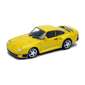 yzzr[@͌^ԁ@ԁ@[VOJ[ |VFsXP[fwelly 24076 porsche 959 jaune masstab 124 maquette de voiture neuf