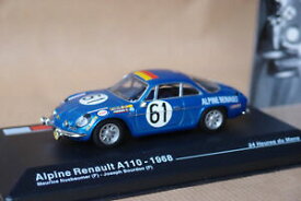 【送料無料】ホビー　模型車　車　レーシングカー ネットワークアルパインルノー＃ルマンixo altaya alpine renault a110 61 le mans 1968 143
