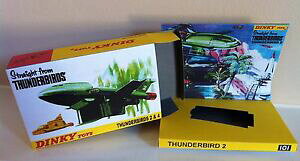 �y���������z�z�r�[�@�͌^�ԁ@�ԁ@���[�V���O�J�[ �{�b�N�X�u�[�Xdinky 101 thunderbirds 2 amp; 4 vide repro box only with inner stand