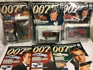 yzzr[@͌^ԁ@ԁ@[VOJ[ WF[X{hRNVAvob`[^Xjames bond collection lot de 3 voitures avec des magazines no 8,9 amp; 10 lotus, bmw 815