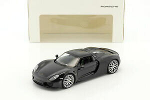 �y���������z�z�r�[�@�͌^�ԁ@�ԁ@���[�V���O�J�[ �|���V�F�X�p�C�_�[porsche 918 spyder basalte noir 124 welly