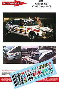 yzzr[@͌^ԁ@ԁ@[VOJ[ fJ[VgGp_J[[decals 118 ref 869 citroen gs bosteels rallye paris dakar 1979