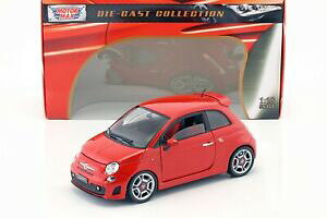yzzr[@͌^ԁ@ԁ@[VOJ[ tBAbgAogev[g{bNXfiat 500 abarth 2007 rouge modele 118 motormax nouveau neuf dans sa boite