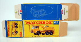 【送料無料】ホビー　模型車　車　レーシングカー マッチoダッジクレーントラックボックスオンmatchbox rw no 63 c dodge crane camion vide originaux f box