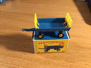 yzzr[@͌^ԁ@ԁ@[VOJ[ re[W}b`{bNXwCg[[vintage matchbox lesney numero 40 hay trailer comme neuf in box