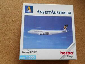 yzzr[@͌^ԁ@ԁ@[VOJ[ AZbgI[XgA{[COherpa wings ansett australia boeing 747300 with registrationneufs