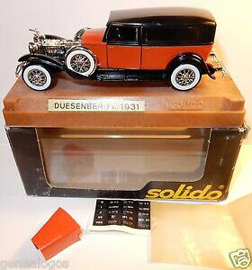 【送料無料】ホビー 模型車 車 レーシングカー ボックスリムジンage dor solido old duesenberg j limousine 1931 rouge 143 in box b