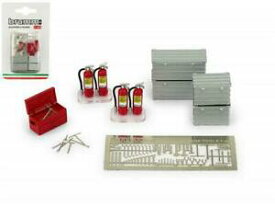 【送料無料】ホビー　模型車　車　レーシングカー アクセサリキットキットセットツールボaccessory set kit kit set accessori fire estinguisherstool bo 143 brumm f093