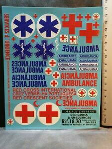 �y���������z�z�r�[�@�͌^�ԁ@�ԁ@���[�V���O�J�[ �f�J�[��decals 118 croix rouge et ambulances carpena 1830 uv