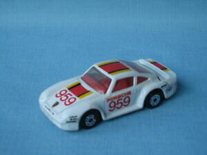 �y���������z�z�r�[�@�͌^�ԁ@�ԁ@���[�V���O�J�[ �}�b�`�|���V�F�{�f�B���[�V���O���f�����[�Xmatchbox porsche 959 avec corps blanc racing toy model race car ub