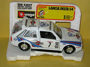 �y���������z�z�r�[�@�͌^�ԁ@�ԁ@���[�V���O�J�[ �����`�A�f���^burago 0115 124 lancia delta s4good boxed condition