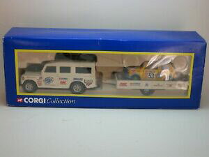 yzzr[@͌^ԁ@ԁ@[VOJ[ R[M[h[o[g[[G~jTt@[corgi 60006 land rover, remorque amp; mini safari rally setexcellent inutilise