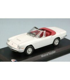 【送料無料】ホビー　模型車　車　レーシングカー マセラティマセラティスパイダーミストラルmaserati mistral spyder 1963 white 143