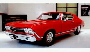 yzzr[@͌^ԁ@ԁ@[VOJ[ V{[e124 chevrolet chevelle ss rouge 1968 voiture modelisme welly 29397 g