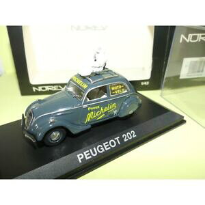 �y���������z�z�r�[�@�͌^�ԁ@�ԁ@���[�V���O�J�[ �v�W���[�~�V������peugeot 202 michelin norev 143