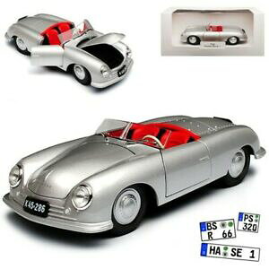 yzzr[@͌^ԁ@ԁ@[VOJ[ |VFfJuIporsche 356 nr 1 modele original cabriolet argent avec porteplaque allierten