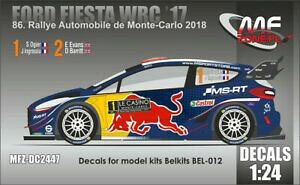 yzzr[@͌^ԁ@ԁ@[VOJ[ fJ[tH[htBGX^IWFG@XeJ decals 124 ford fiesta wrc ogier evans monte carlo 2018 dc2447