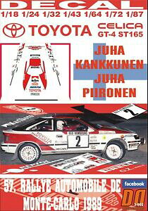 �y���������z�z�r�[�@�͌^�ԁ@�ԁ@���[�V���O�J�[ �f�J�[���g���^�Z���J�O�A�e�}���J���N�l��decal toyota celica gt4 j kankkunen r montecarlo 1989 5th 02