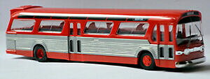 【送料無料】ホビー 模型車 車 レーシングカー エンジンバスブッシュgeneral moteur tdh 5301 fishbowl bus rouge rouge 187 busch 44501