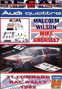 yzzr[@͌^ԁ@ԁ@[VOJ[ fJ[AEfBNg}REB\[decal audi quattro malcolm wilson rac rally 1982 10th 02