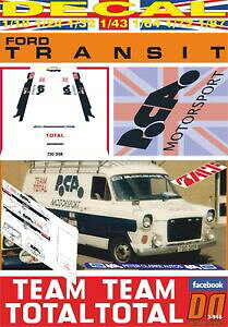 �y���������z�z�r�[�@�͌^�ԁ@�ԁ@���[�V���O�J�[ �f�J�[���t�H�[�h�g�����W�b�g�`�[�����[�^�[�X�|�[�cdecal ford transit assistance team total pca motorsport 1979 01