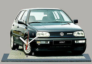 yzzr[@͌^ԁ@ԁ@[VOJ[ tHNX[QSt~j`Avehicule volkswagen golf 3 vr6 noir en horloge miniature05