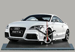 yzzr[@͌^ԁ@ԁ@[VOJ[ ~j`AJ[NbNAEfBvoiture miniature, audi tt rs 01 en horloge