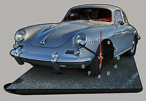 yzzr[@͌^ԁ@ԁ@[VOJ[ ~j`A|VFX|[cvehicule de sport porsche 35602 en horloge miniature sur socle